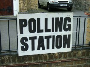 Polling Station Sign - Photo: Adam Tinworth